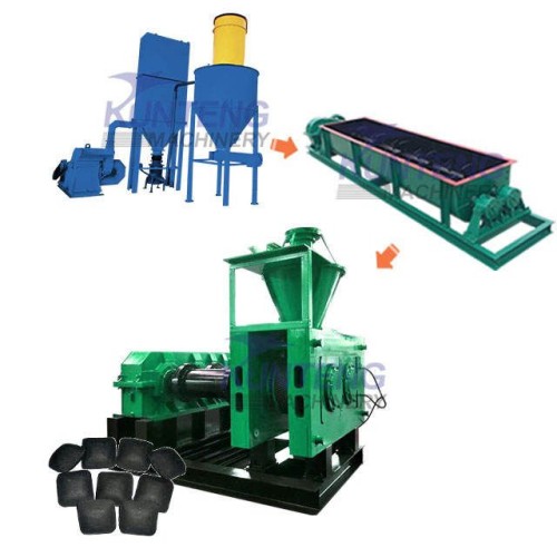 Brown Coal Ball Press Machine Production Line Coal Powder Charcoal Powder Ball Forming Equipment