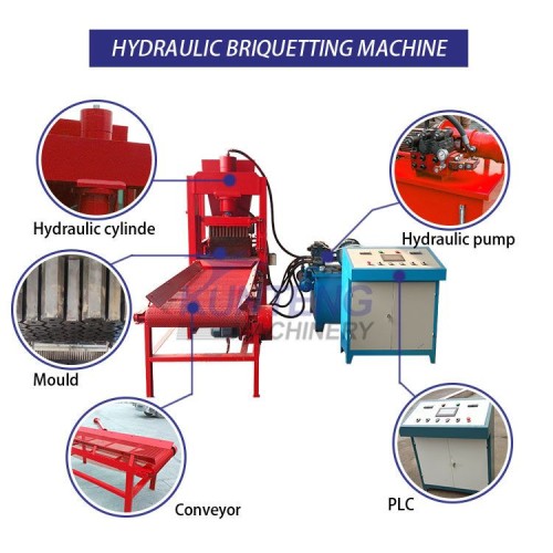 Coal powder hydraulic forming machinery hookah charcoal pressing machine barbecue charcoal hydraulic forming equipment