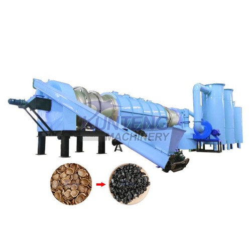 Industrial charcoal furnace Continuous sawdust charcoal furnace Biochar charcoal drum furnace