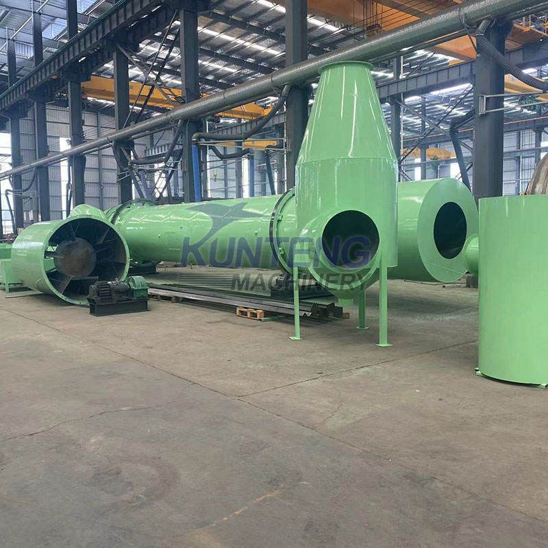 Olive Pomace Dryer Cassava Pulp Drying Machine Beer Brewing Waste Vinasse Drying Machine Single Rotary Drum Dryer
