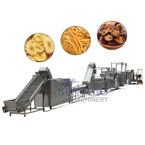 Automatic French Fries Fried Chicken Production Line Fried Onion Production Line Banana Slice Frying Production Line