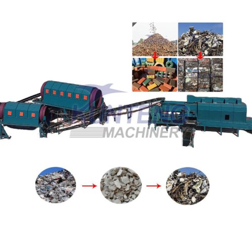 Post-War Reconstruction Equipment Building Rubble Concrete Waste Recycling Machines Demolition Waste Disposal System