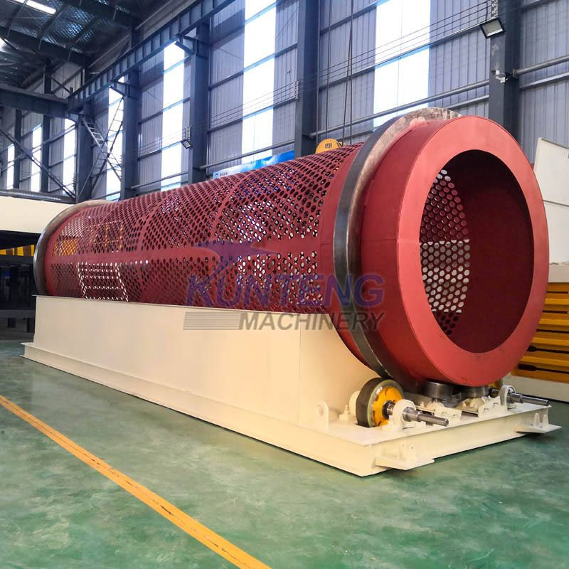 Industrial waste urban waste screening equipment solid waste drum screen large capacity waste screening line