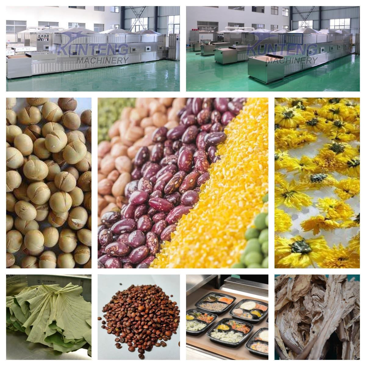 Commercial microwave dryer box meal heating tea withering machinery industrial food rapid drying sterilization machine
